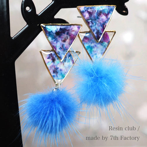 Resin Club Stickers - Purple Stone - Made in Japan