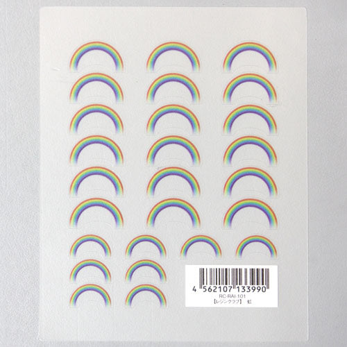 Resin Club Stickers - Rainbow - Made in Japan