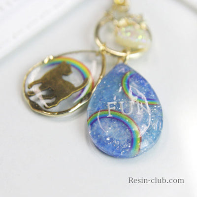 Resin Club Stickers - Rainbow - Made in Japan