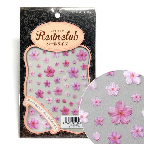 Resin Club Stickers - Sakura Pink - Made in Japan