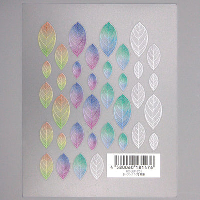 Resin Club Stickers - Skeleton Leaves - Made in Japan