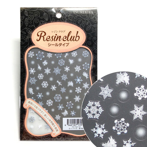 Resin Club Stickers - Snowflakes - Made in Japan
