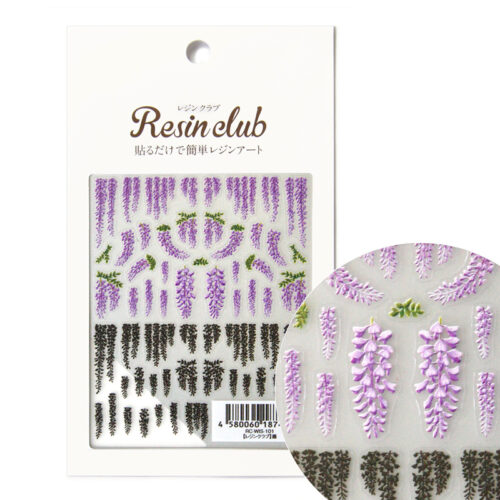 Resin Club Stickers - Wisteria - Made in Japan