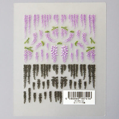 Resin Club Stickers - Wisteria - Made in Japan