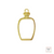 Resin Open Back Bezel - Golden Perfume Bottle