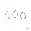 Resin Open Back Bezel - Waterdrop - Choose from 3 Colours
