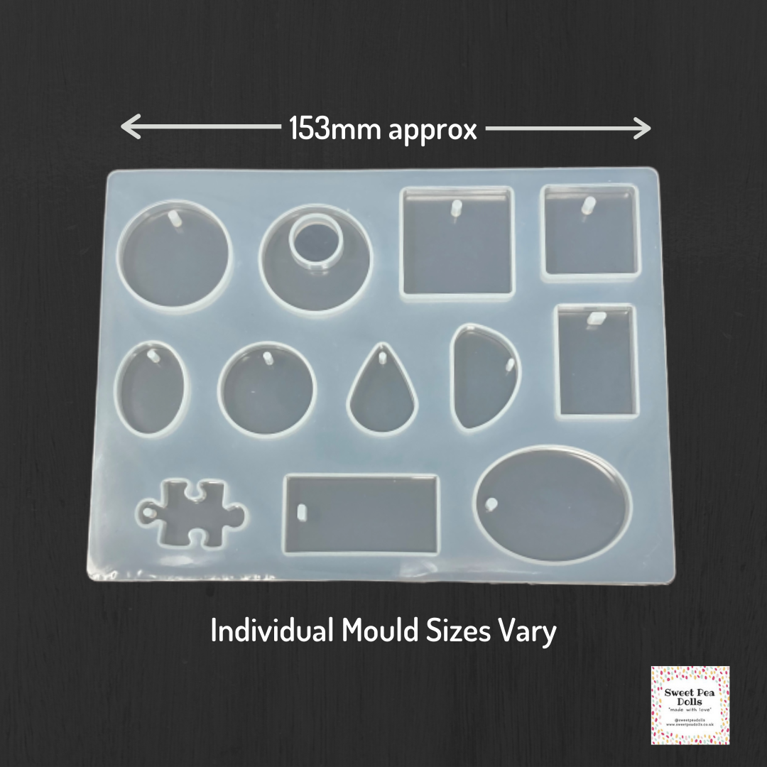 Silicone Mold DIY Jewelry Making Pendant Molds Geometric Shape Epoxy Resin  Craft