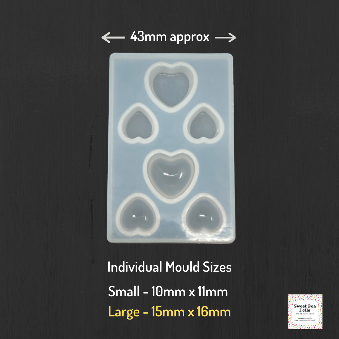 Resin Silicone Soft Mold - Small Hearts