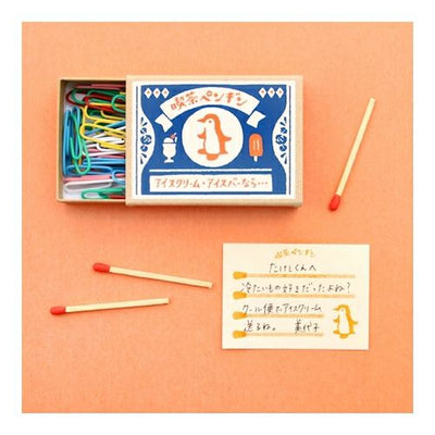 Furukawa Paper Works - Retro Match Box Note Paper - Penguin