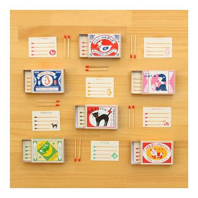 Furukawa Paper Works - Retro Match Box Note Paper - Cat