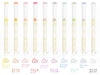 Sakura Decorese 3D Pastel Gel Pens - 0.6mm tip - 5 Colour Set (2 Options)