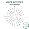 Groz-Beckert Felting Needles Set of 24 - Triangular, Twisted, Star, Reverse