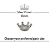 Crowns for Needle Felted Creations -  Silver 13mm