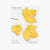 Appree Korea - Sticky Notes - Yellow Maple Leaf (Large Pack)