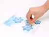 Appree Korea - Sticky Notes - Icy Blue Translucent Snowflakes (Large Pack)