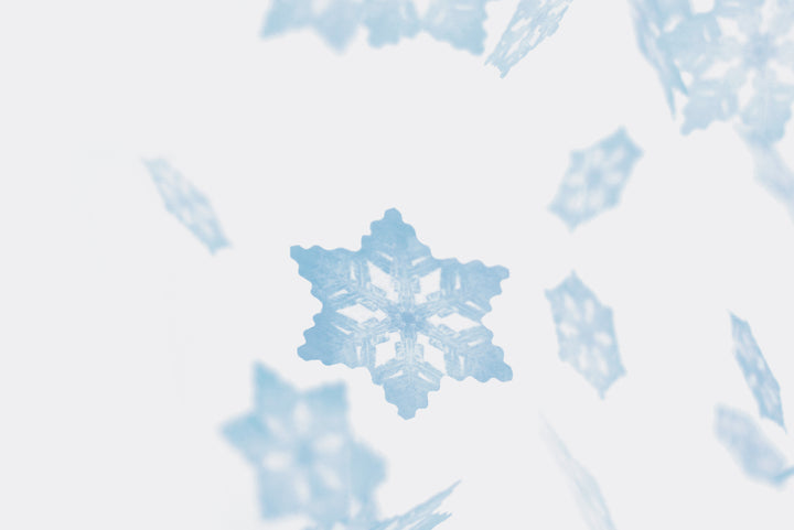 Appree Korea - Sticky Notes - Icy Blue Translucent Snowflakes (Large Pack)