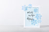 Appree Korea - Sticky Notes - Icy Blue Translucent Snowflakes (Large Pack)