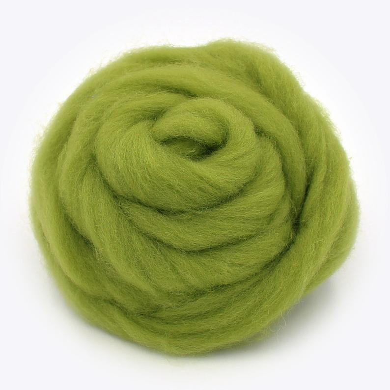 HandCrafter Super Fast Needle Felting Wool - Olive Green V206