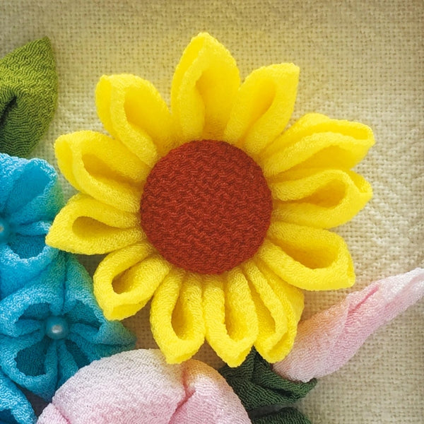 Olympus Tsumami Flower Craft Kit with Wooden Frame - Summer Bouquet