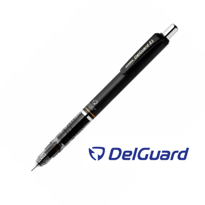 Zebra Delguard Mechanical Pencil 0.5mm - Black Barrel - Break Resistant Lead