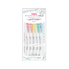 Zebra Mildliner Brush Pens - Pale Fluorescent Colours - Set of 5