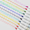 Zebra Mildliner Brush Pens - Pale Fluorescent Colours - Set of 5