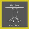 1 x Pair of Bird Feet - 3.5 x 5cm