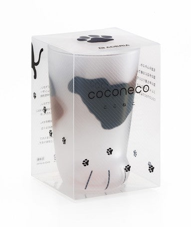 Coconeco Cat Paw Glass - Brown Tabby Cat (Made in Japan)