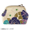 Corazon Japanese Gamaguchi Purse - Floral Purple (Made in Japan)