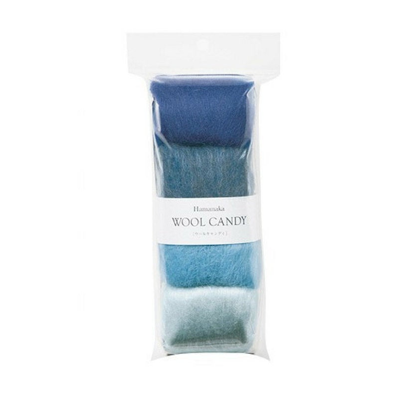Hamanaka Wool Candy 4 Colour Set - Blue