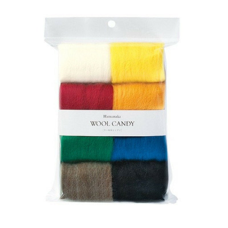 Hamanaka Wool Candy 8 Colour Set - Vibrant Colours