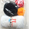 Japanese Hamanaka Crochet Amigurumi Kit- Black and White Cat - 19 x 13 cm.