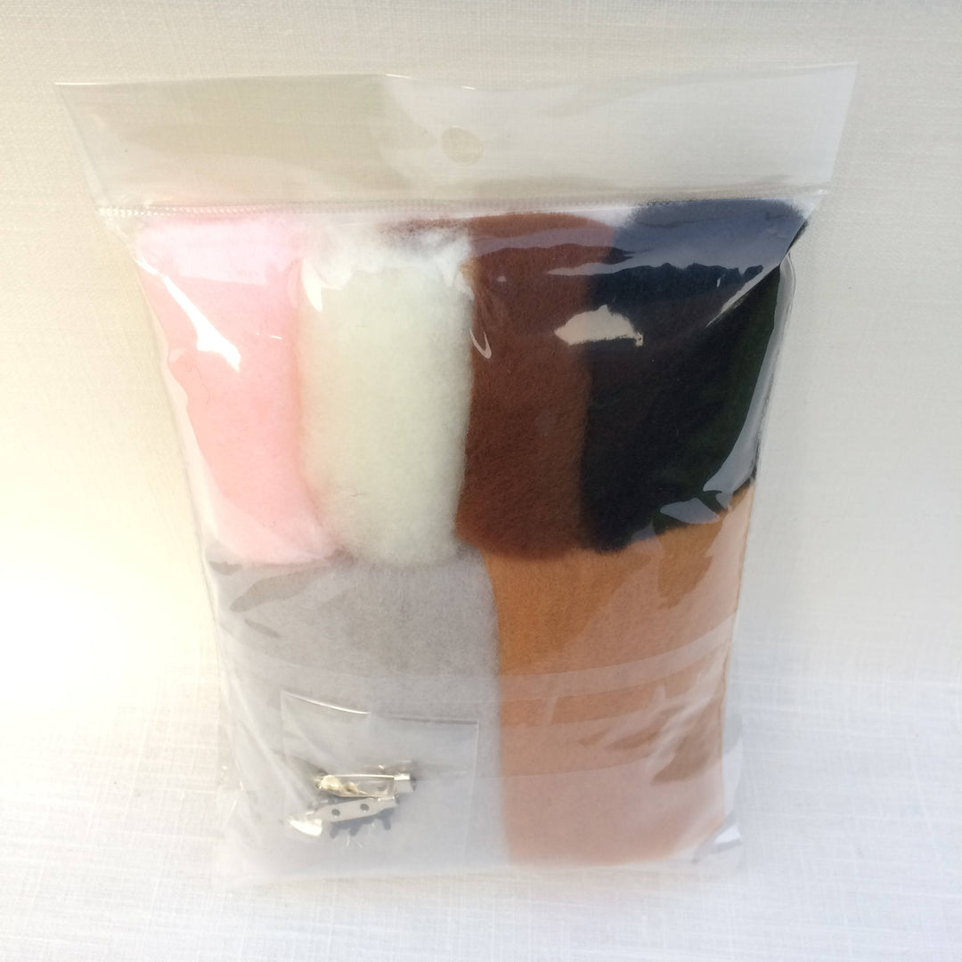 Hamanaka Pom Pom Kit - Rabbit and Bear Brooches.