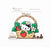 Japanese Hamanaka Wappen Iron on Patch- Cute Black and White Cat with Strawberry