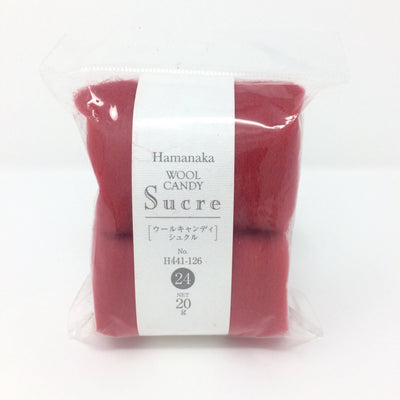 Hamanaka Wool Candy Sucre - Red 20g