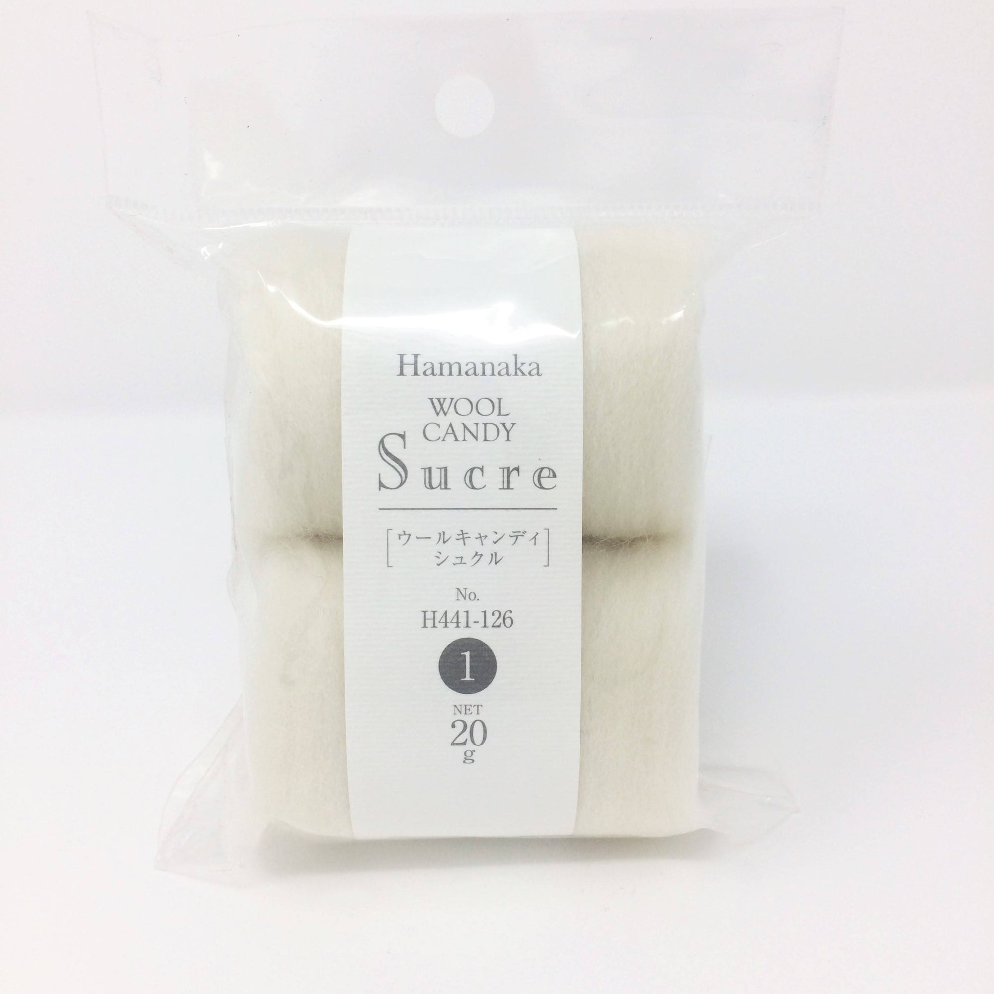 Hamanaka Wool Candy Sucre - White 20g