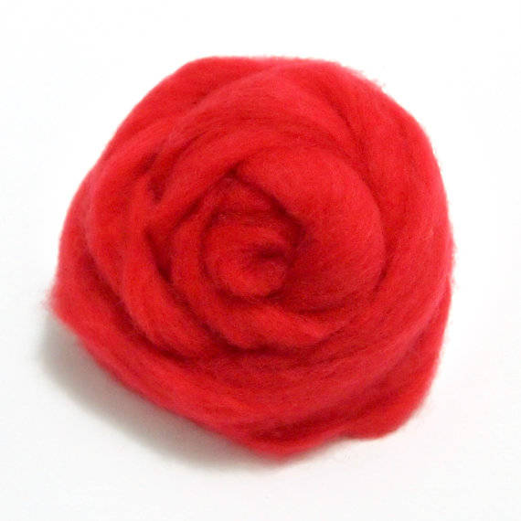 HandCrafter Super Fast Needle Felting Wool - Red V106