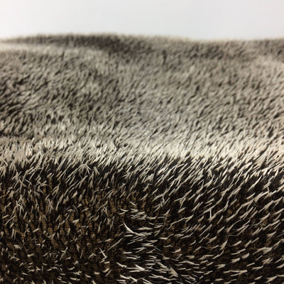 Limited stock - Realistic Hedgehog Mohair Fabric  - Mini 10cm Squares | 9-10mm spikes
