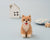 Hamanaka Aclaine Needle Felting Kit - Shiba Inu Dog