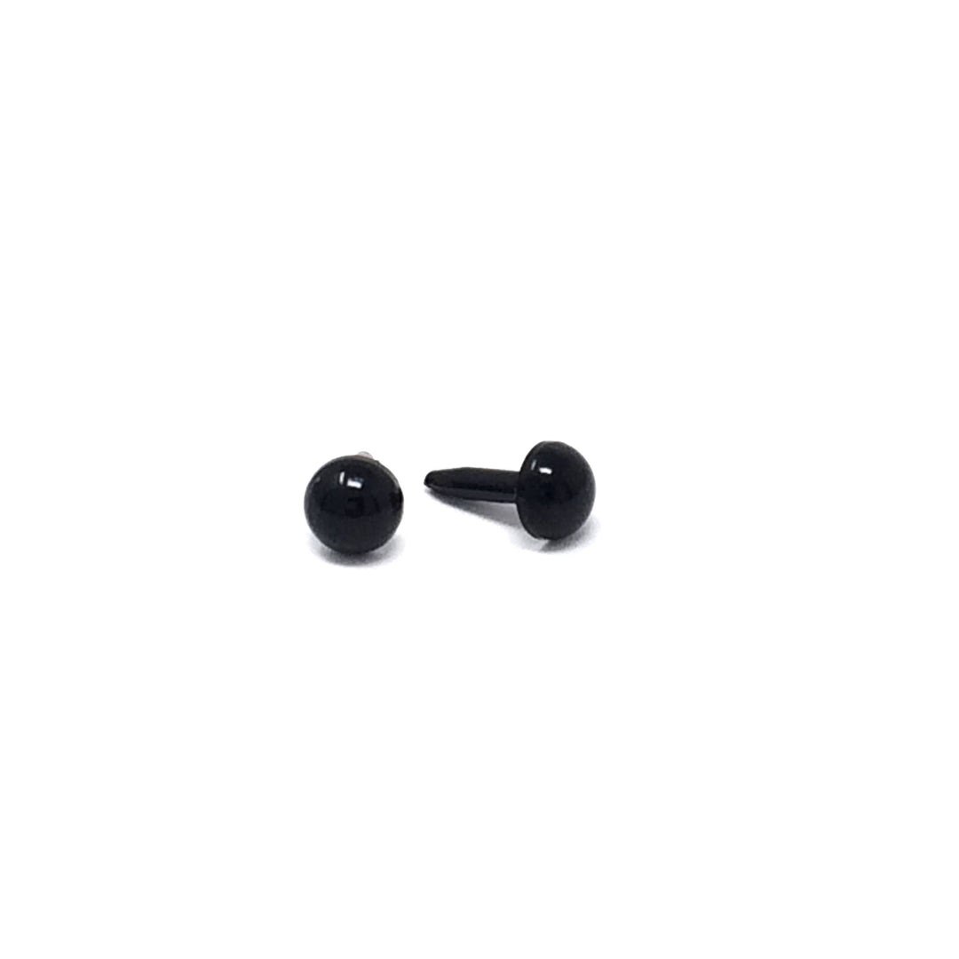 Black Plastic Craft Eyes - 4mm (Choose Quantity)