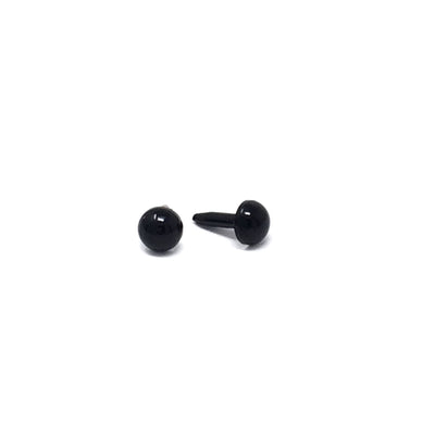 Black Plastic Craft Eyes - 4mm (Choose Quantity)