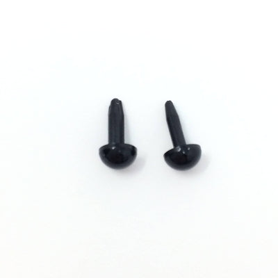 Black Plastic Craft Eyes - 4mm (Choose Quantity)