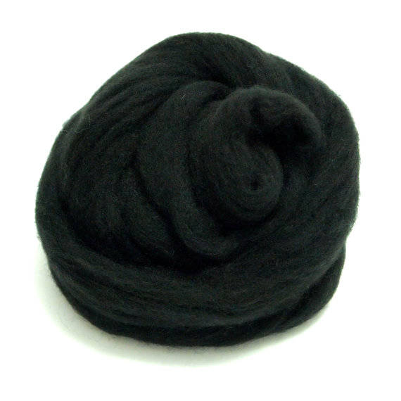 Black Core Wool 1lb | Needle Felting - Spinning - Wet Felting - Stuffing