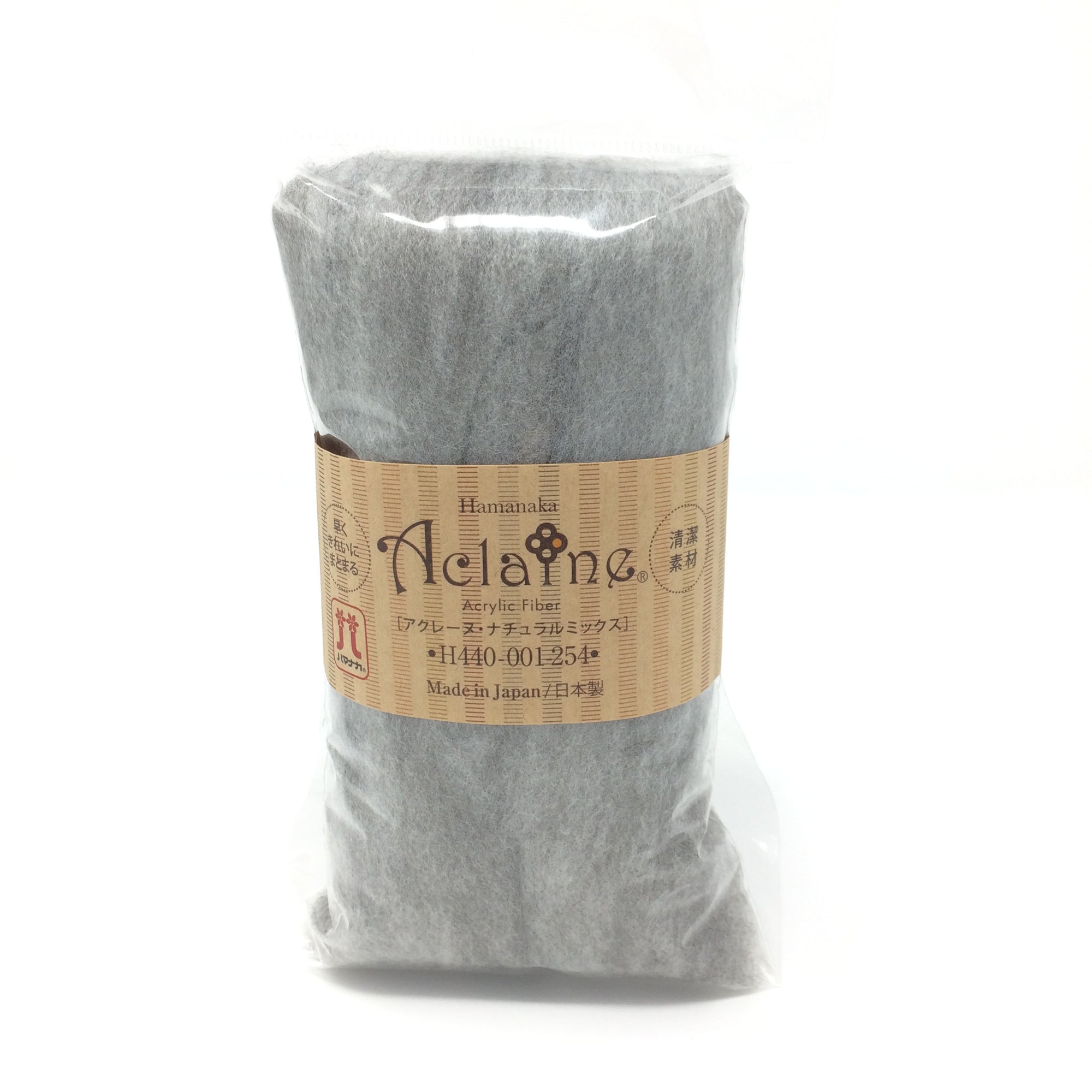 Hamanaka Aclaine "Natural Mix" Acrylic Fibre - Grey 15g (#254)