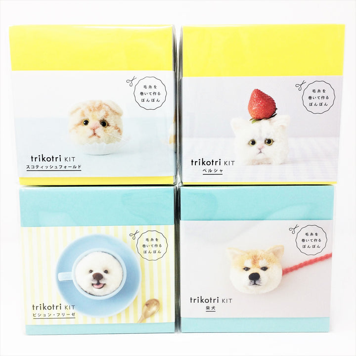 Trikotri KIT -  Bichon Frise Pom Pom Kit (English)