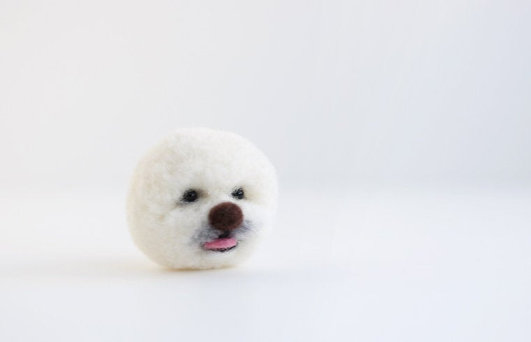 Trikotri KIT -  Bichon Frise Pom Pom Kit (English)
