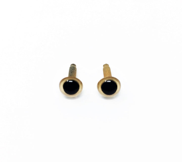 Gold Plastic Craft Eyes - 4.5mm (Choose Quantity)