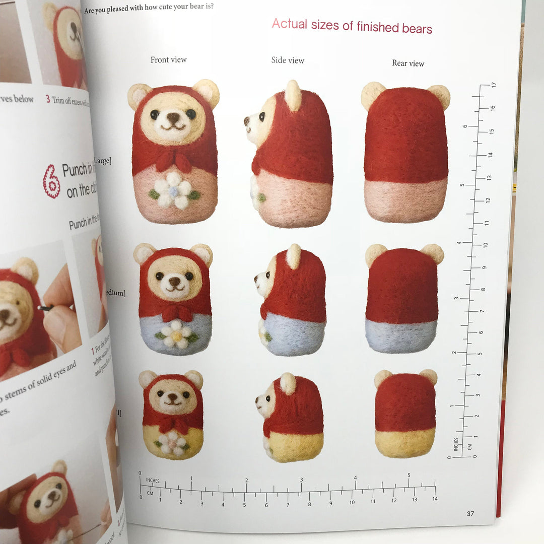 Sweet and Simple Needle Felted Animals English Book - Sachiko Susa