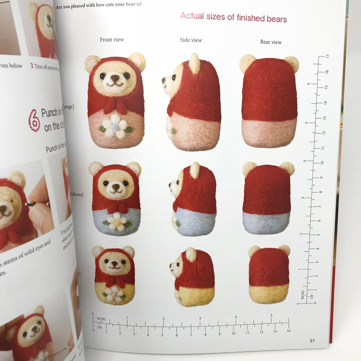 Sweet and Simple Needle Felted Animals English Book - Sachiko Susa