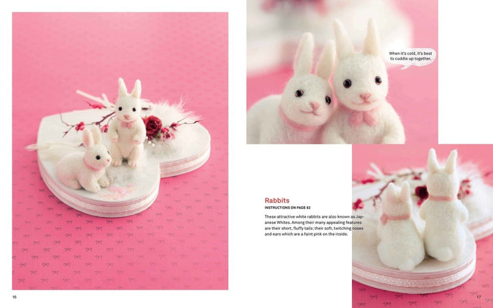 Sweet and Simple Needle Felted Animals English Book - Sachiko Susa